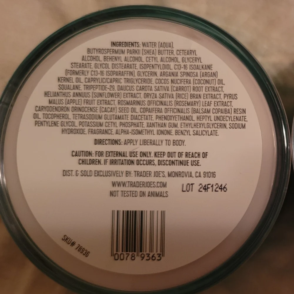 Brand New in Packaging Trader Joe’s Cacay Oil Body Butter Dragonfruit Jasmine